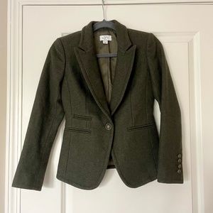 LOFT green wool blazer 00P